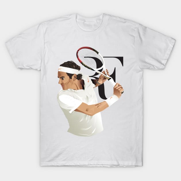 Roger Federer T-Shirt by kira